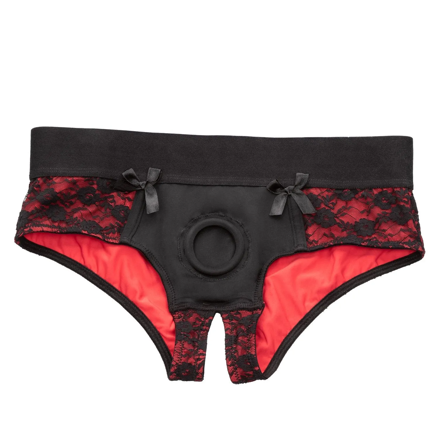 Scandal® Crotchless Pegging Panty Set - L/XL