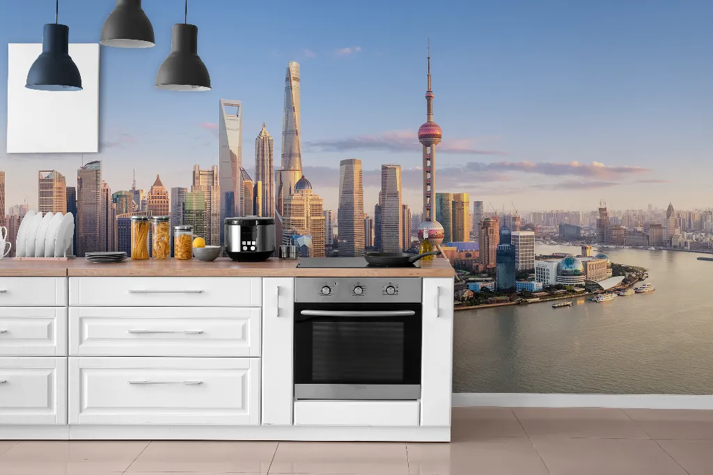 Shanghai Skyline Wallpaper Mural