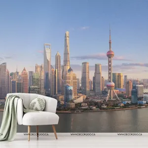 Shanghai Skyline Wallpaper Mural