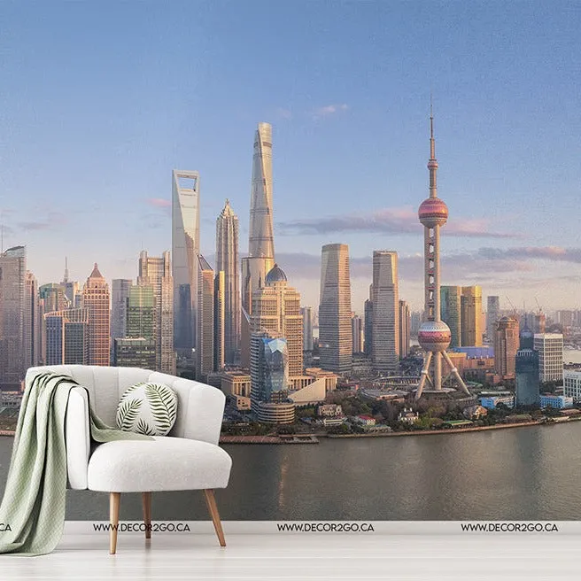 Shanghai Skyline Wallpaper Mural