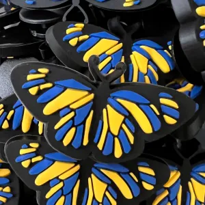 SHOE CHARMS - UKRAINE BUTTERFLY
