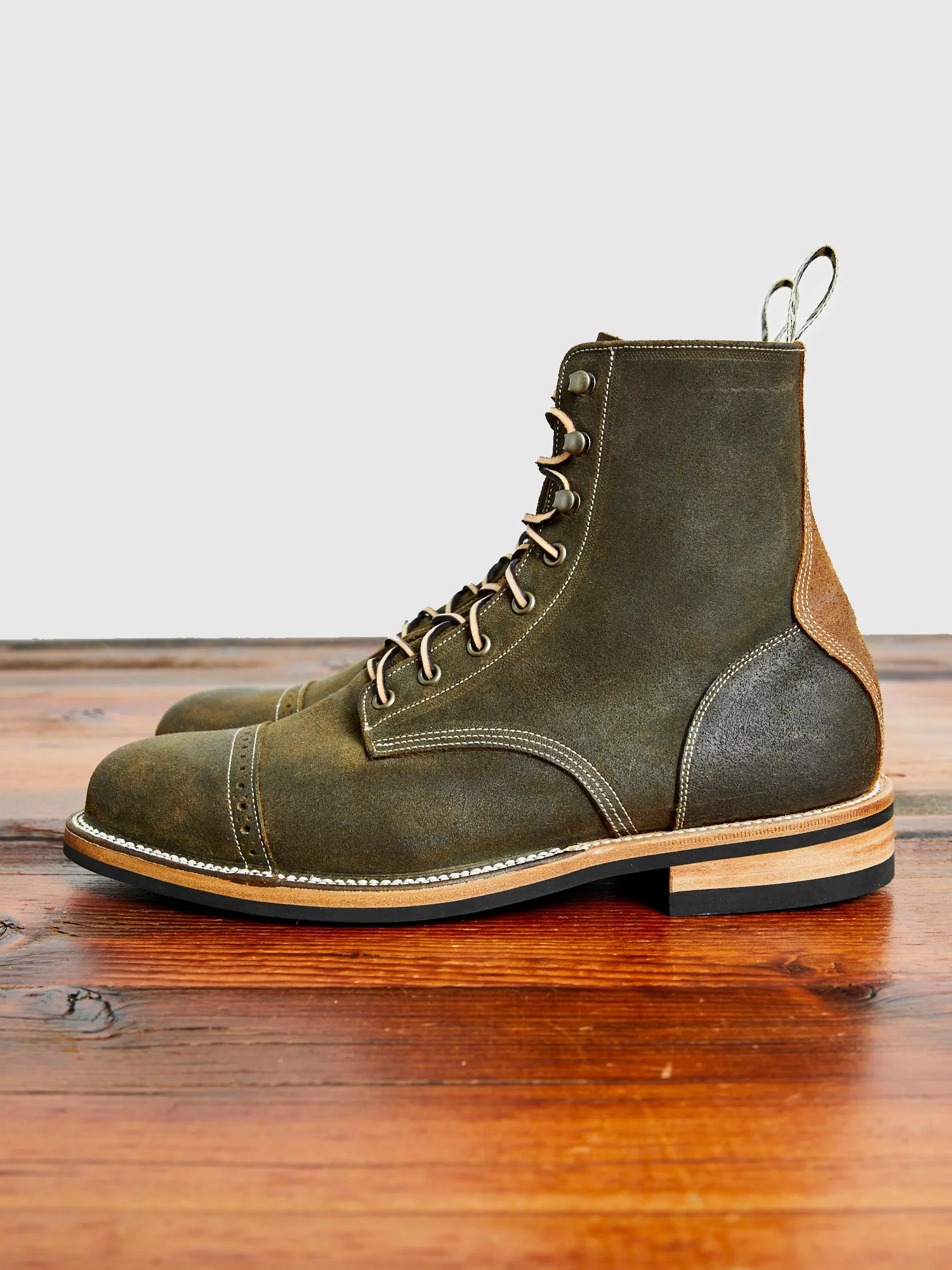 Sierra Boot in Waxed Olive