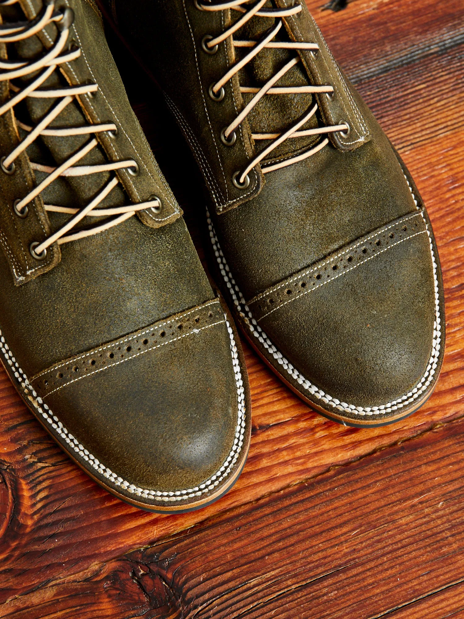 Sierra Boot in Waxed Olive