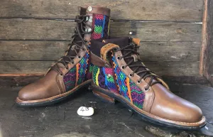 Size 43 Gypsy Boots - Happy Stripes