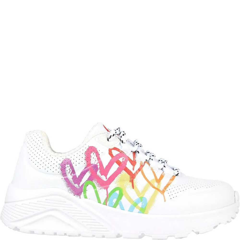 Skechers Uno Lite Love Brights Trainers