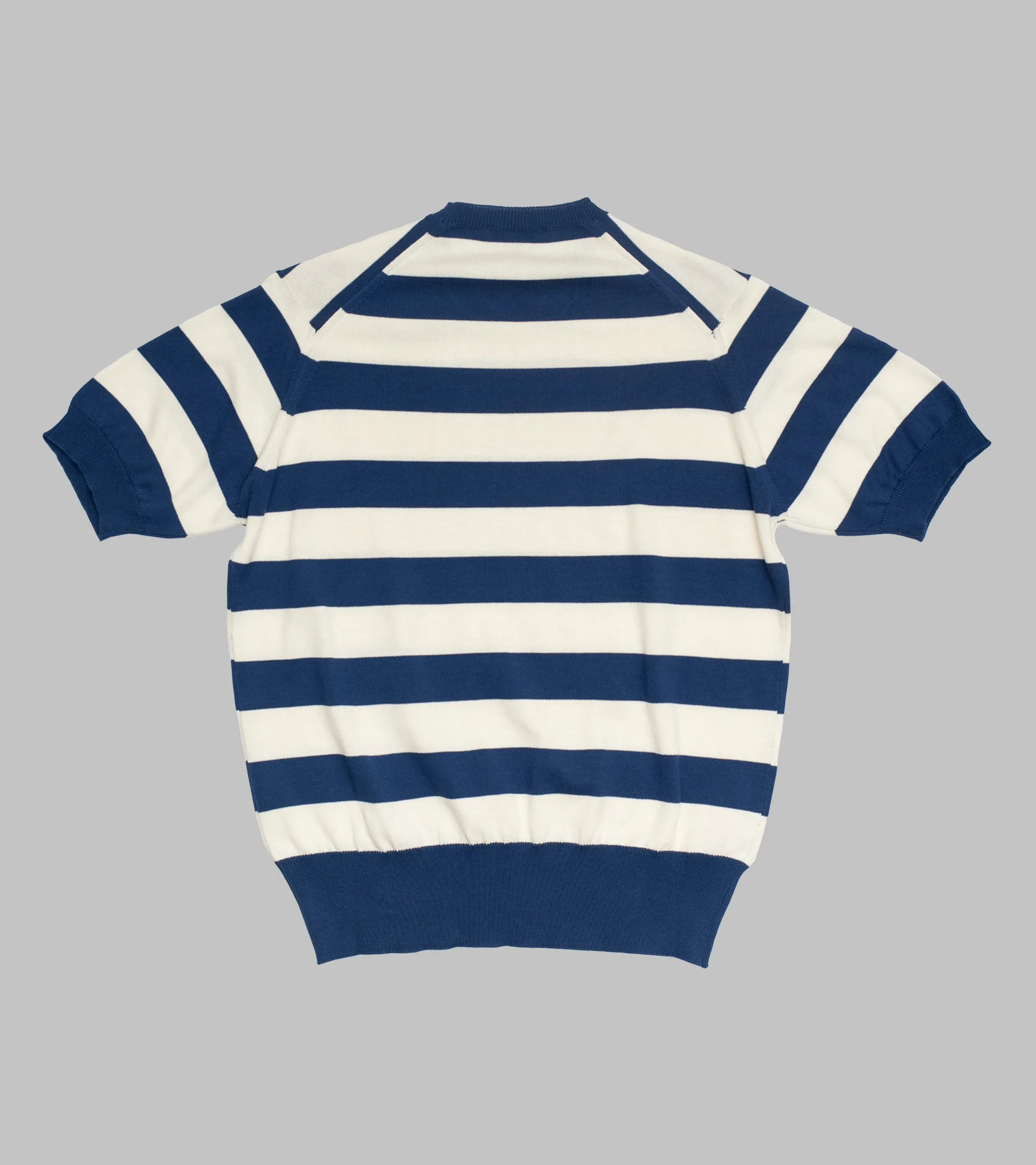 ‘Skipper’ Striped Tee Blue/Cream