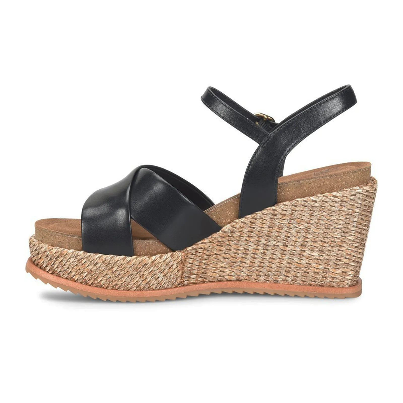 Sofft Diana Wedge Sandal (Women) - Black