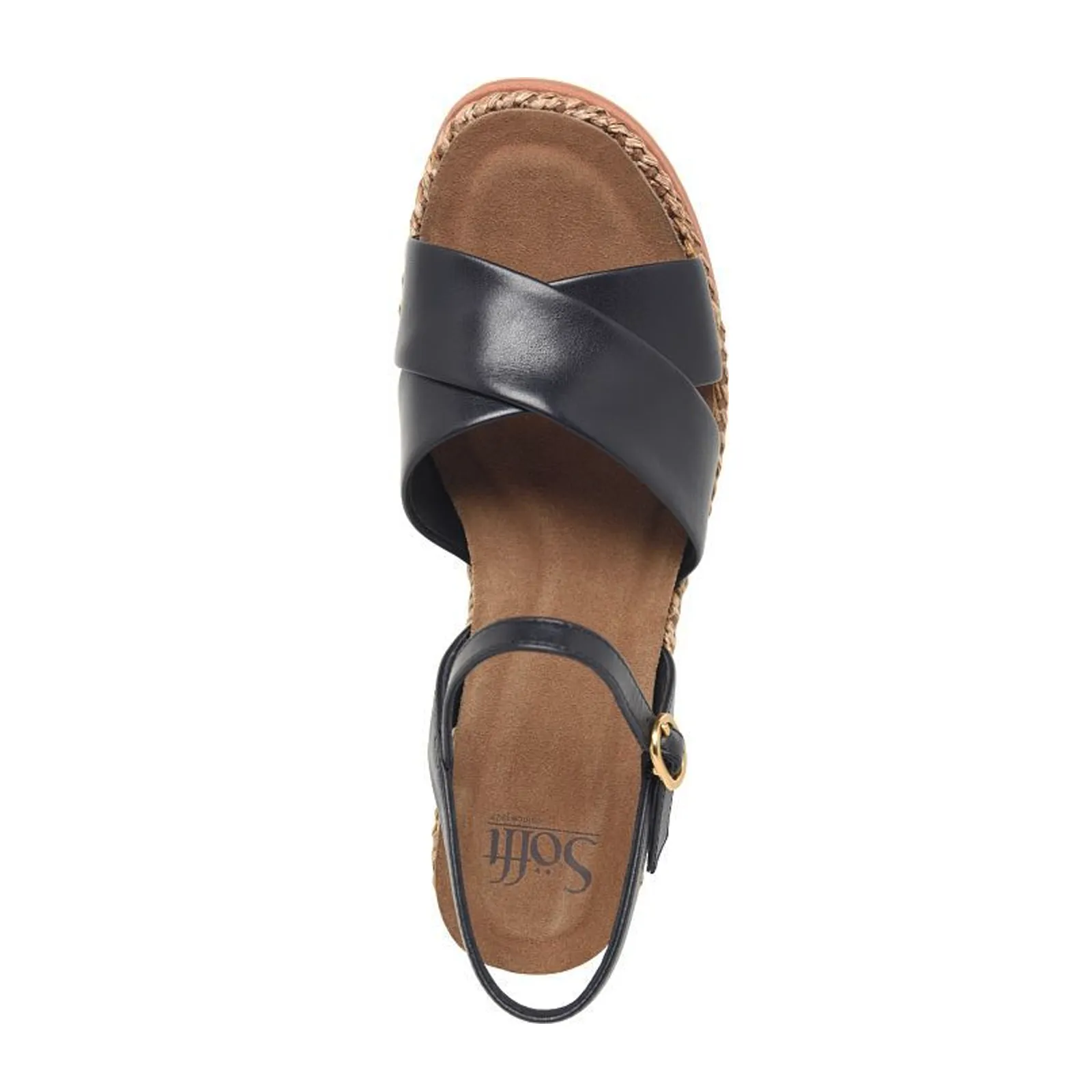 Sofft Diana Wedge Sandal (Women) - Black