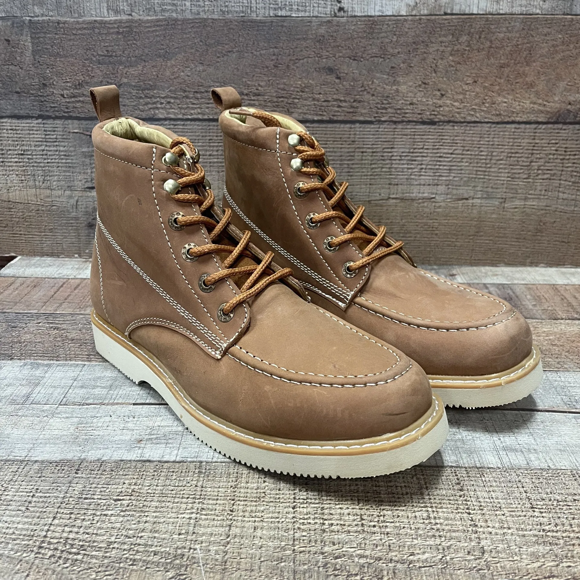 Special Discount: Men's Light Weight Lace-Ups Work Boots Bota Liviana Agujetas Est.1218
