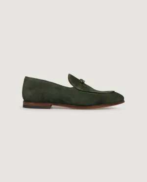 Suede Belgian Loafers - Groen