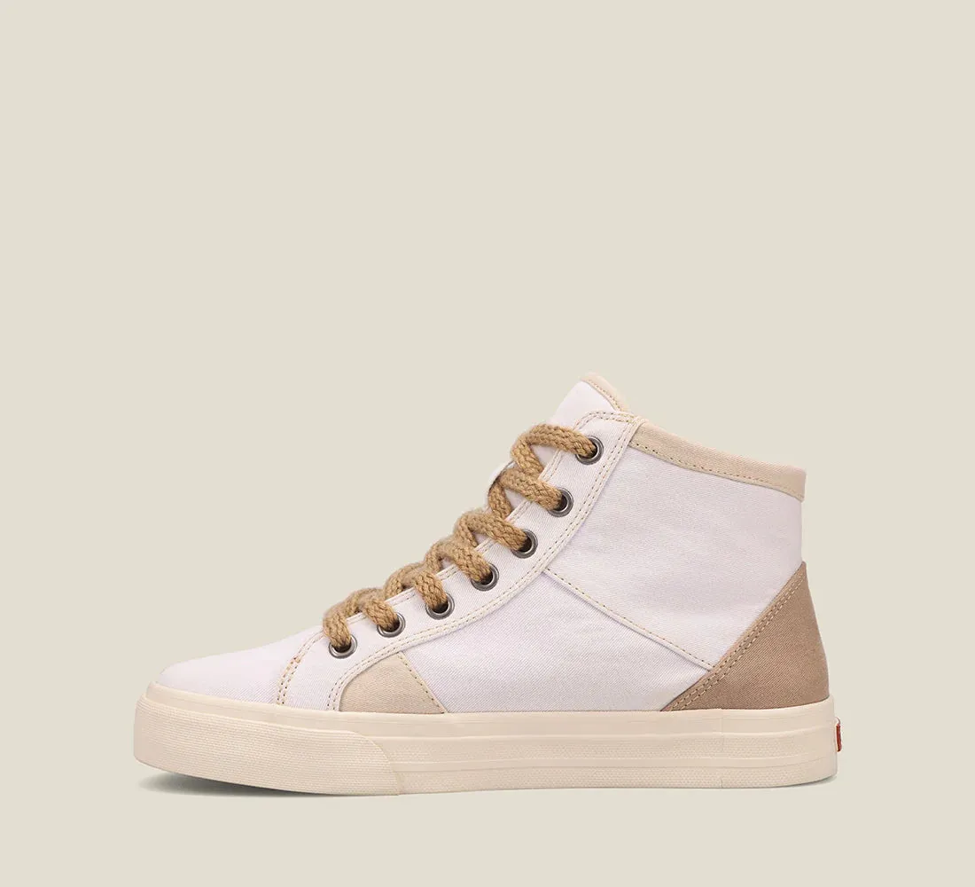TAOS TOP SOUL WHITE/ECRU DISTRESSED SNEAKER