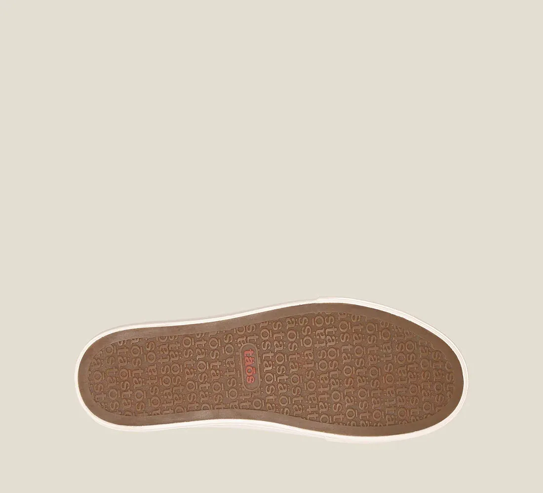 TAOS TOP SOUL WHITE/ECRU DISTRESSED SNEAKER
