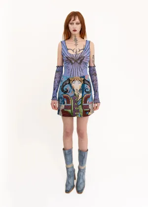 Tapestry mini skirt