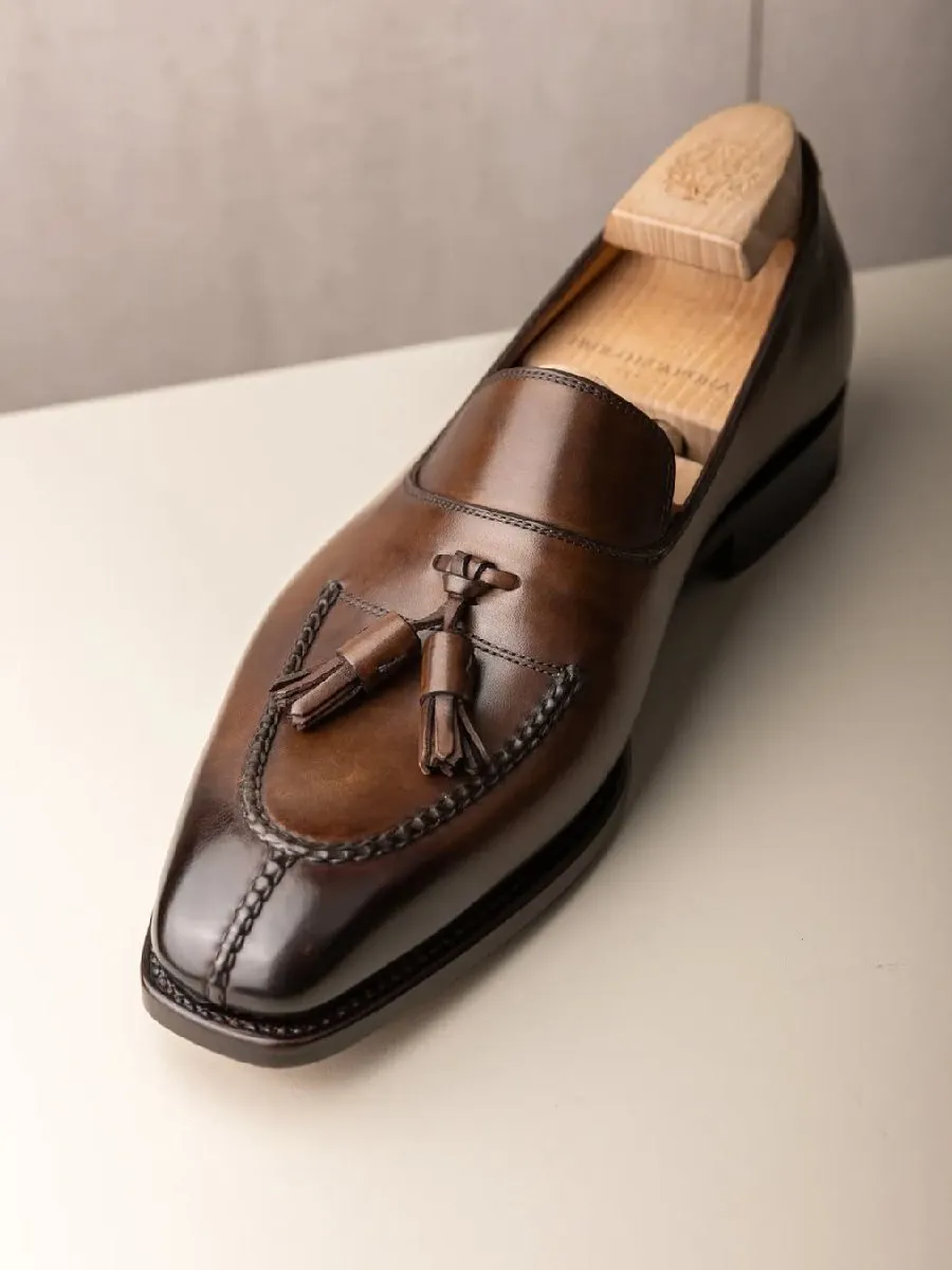 Tassel Casual Leather Slip-on Loafers