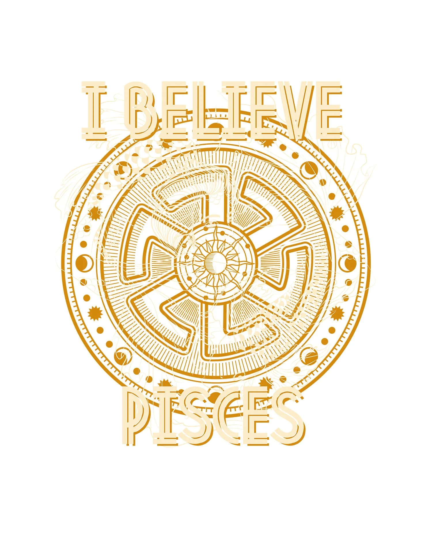 UA Supreme Star Sign Pisces Disk Women's T-shirt (White)