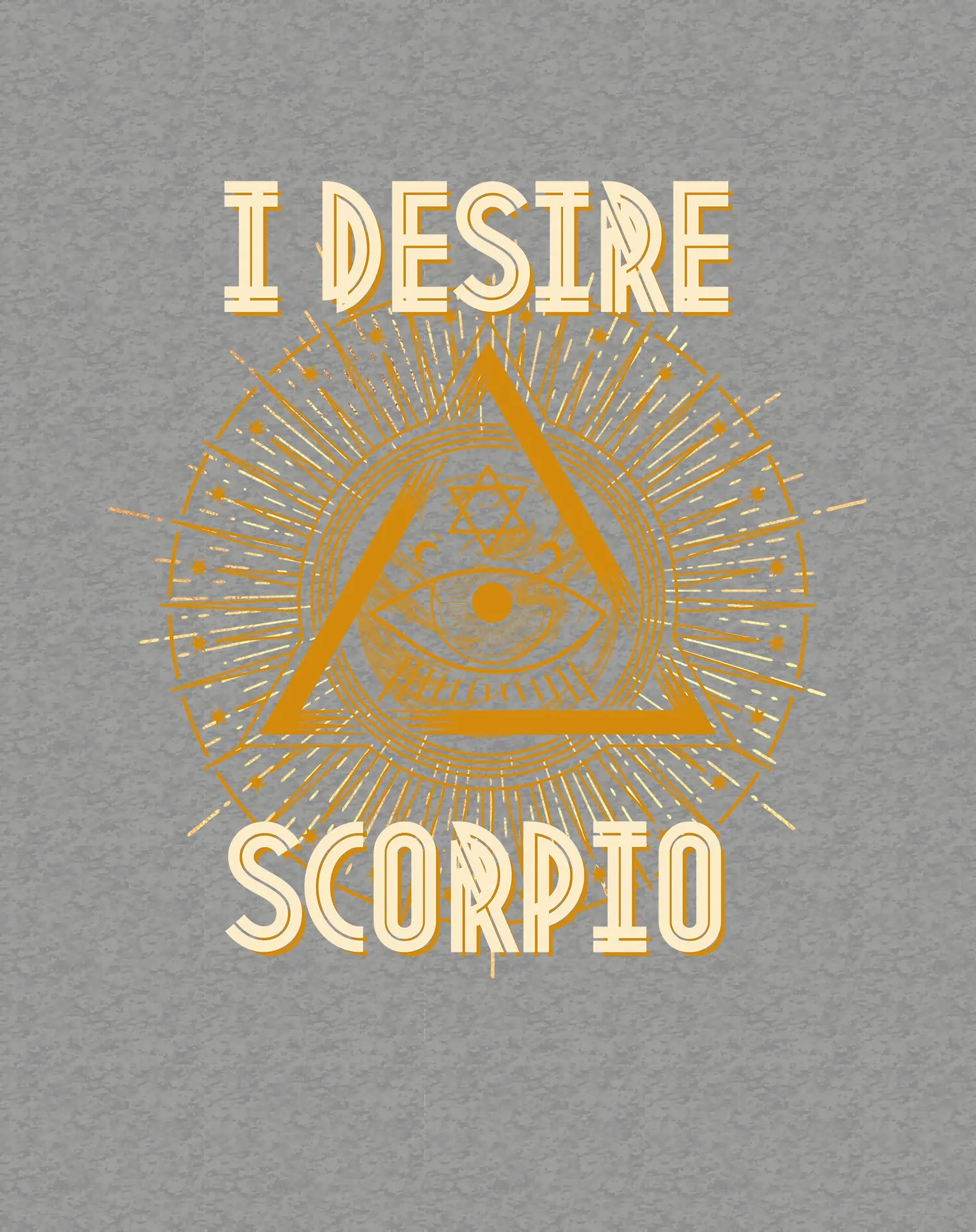 UA Supreme Star Sign Scorpio Eye Women's T-shirt (Sports Grey)