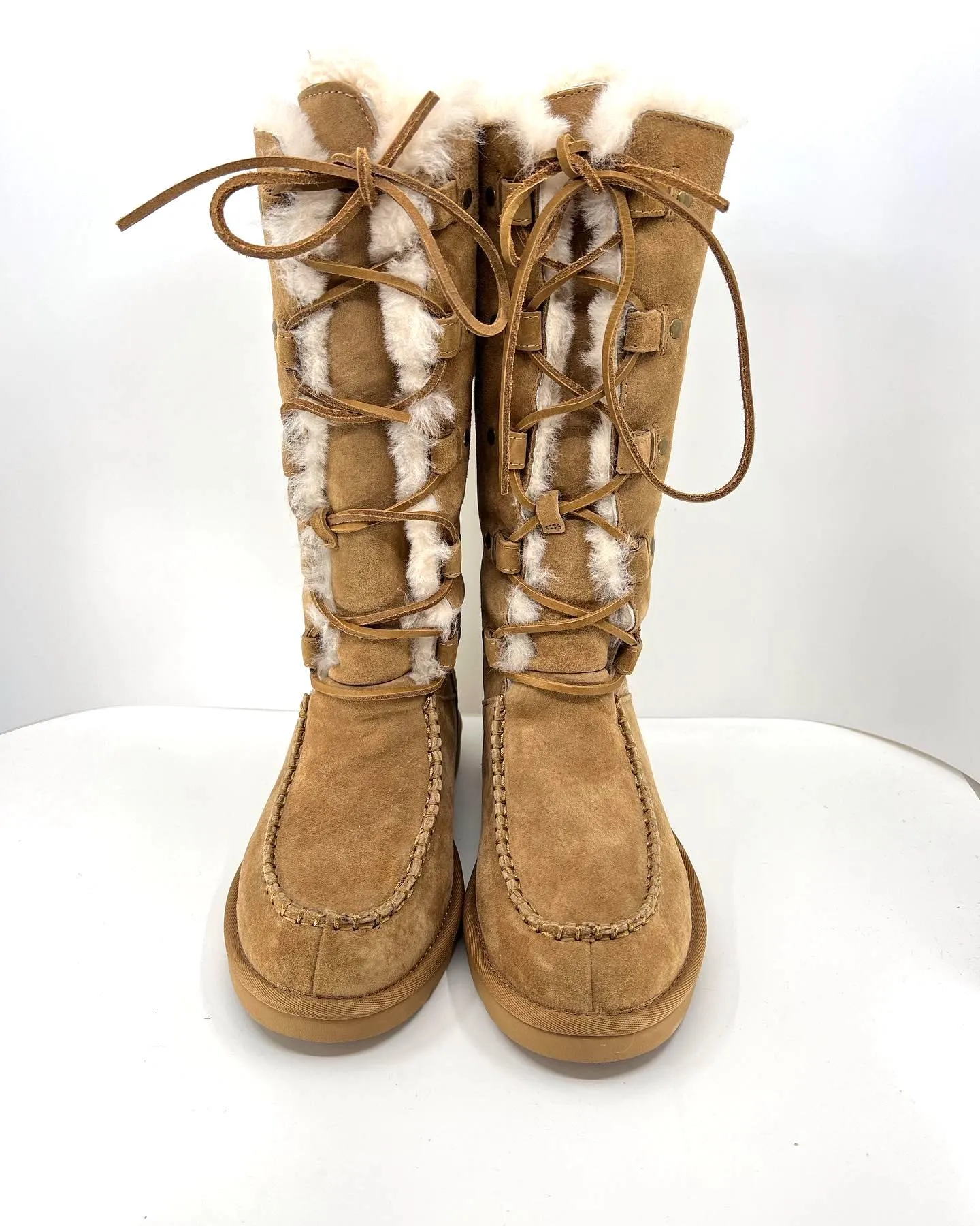 UGG AUSTRALIA APPALACHIAN TALL LACE-UP BOOTS