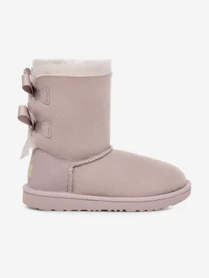 UGG Girls Bailey Bow II Boots in Pink