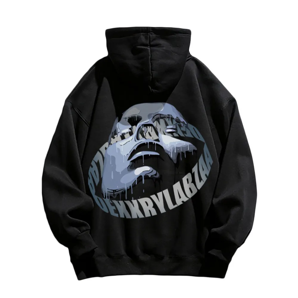 Urban Alien Portrait Graphic Hoodie