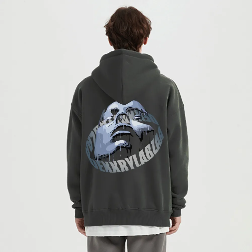 Urban Alien Portrait Graphic Hoodie