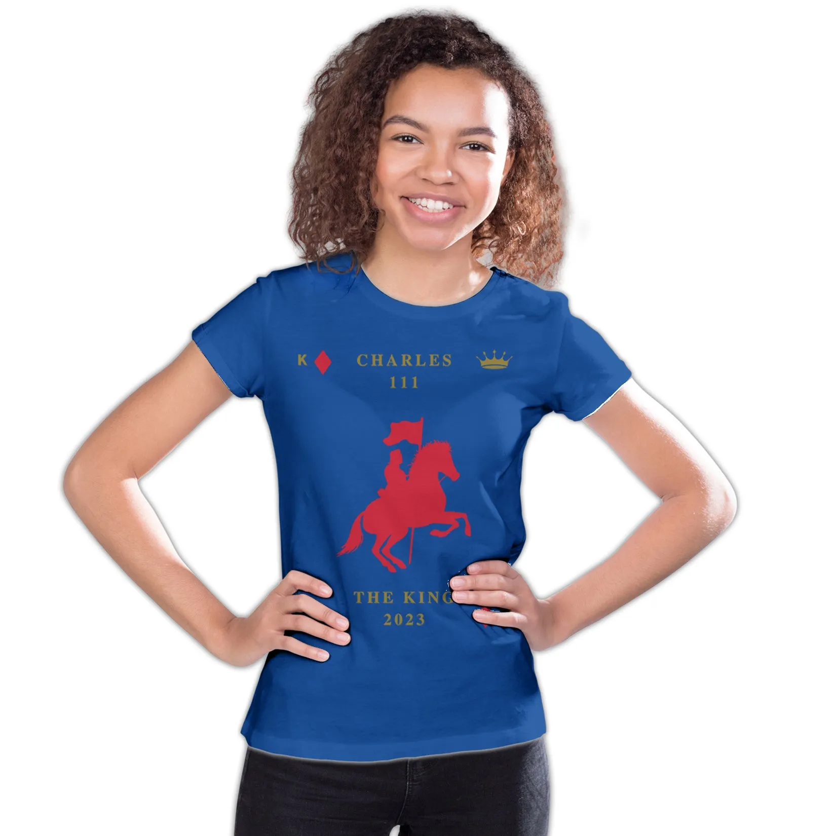 Urban Attitude Kings Coronation 2023 Silhouette Royal Knight Youth T-shirt