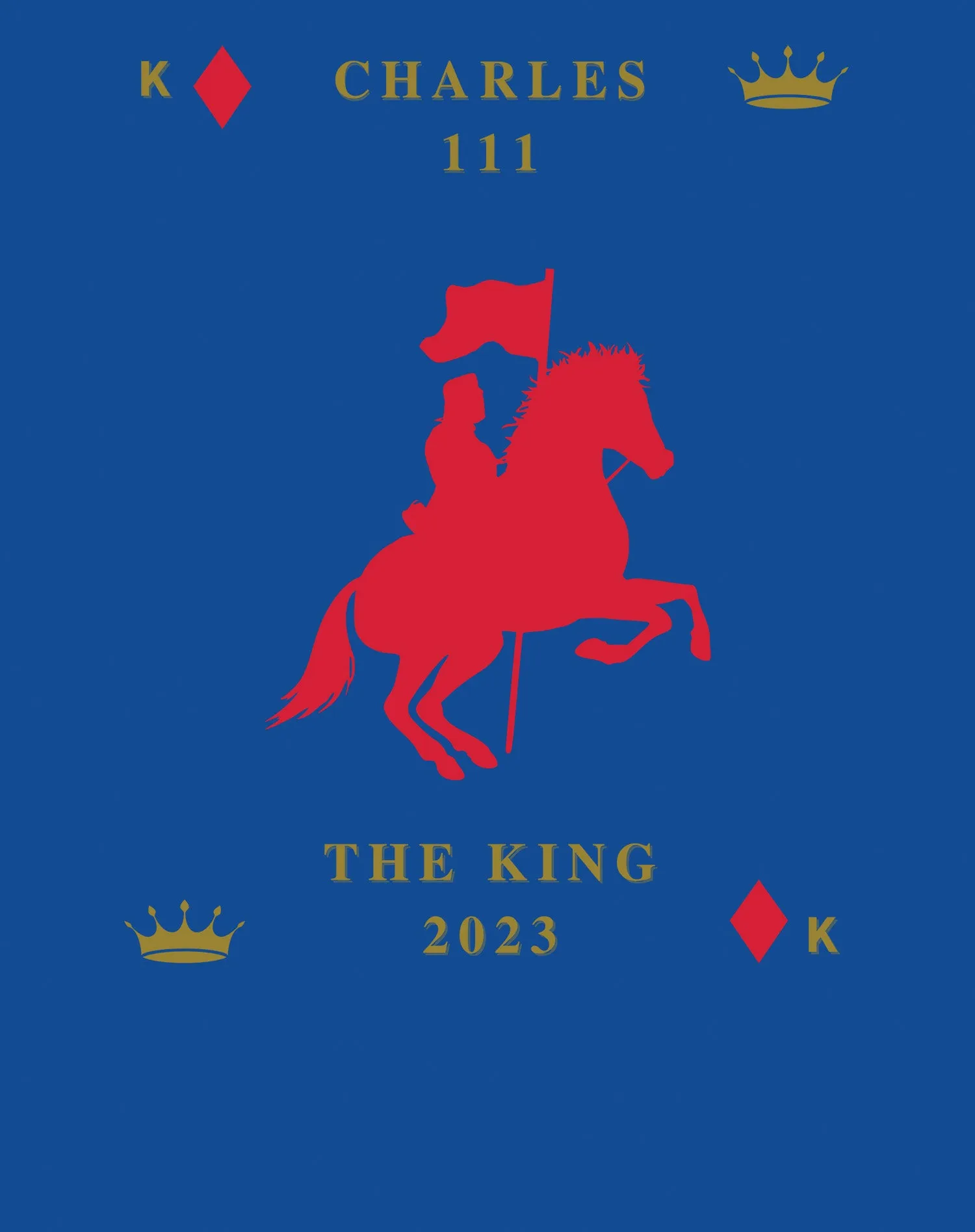 Urban Attitude Kings Coronation 2023 Silhouette Royal Knight Youth T-shirt