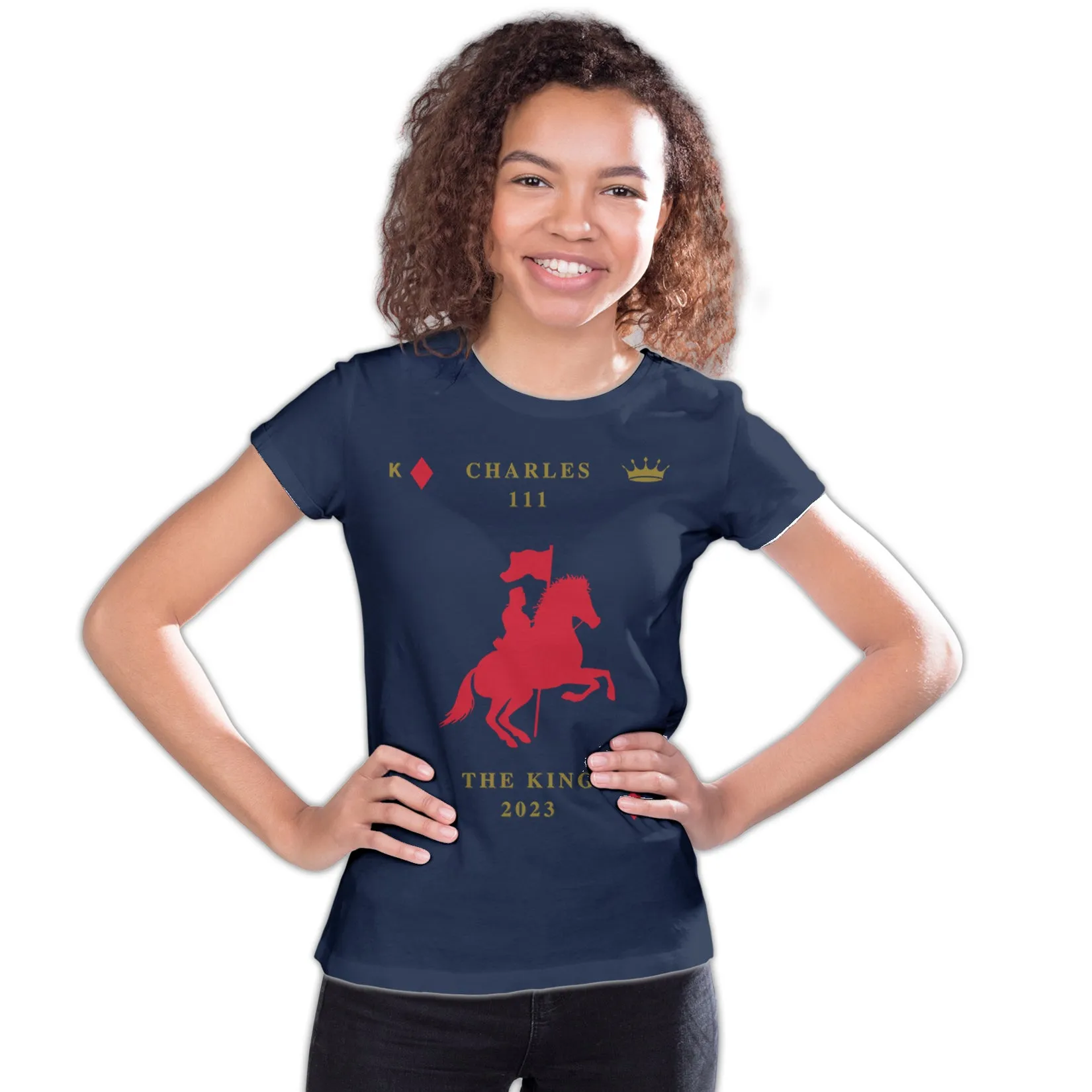 Urban Attitude Kings Coronation 2023 Silhouette Royal Knight Youth T-shirt