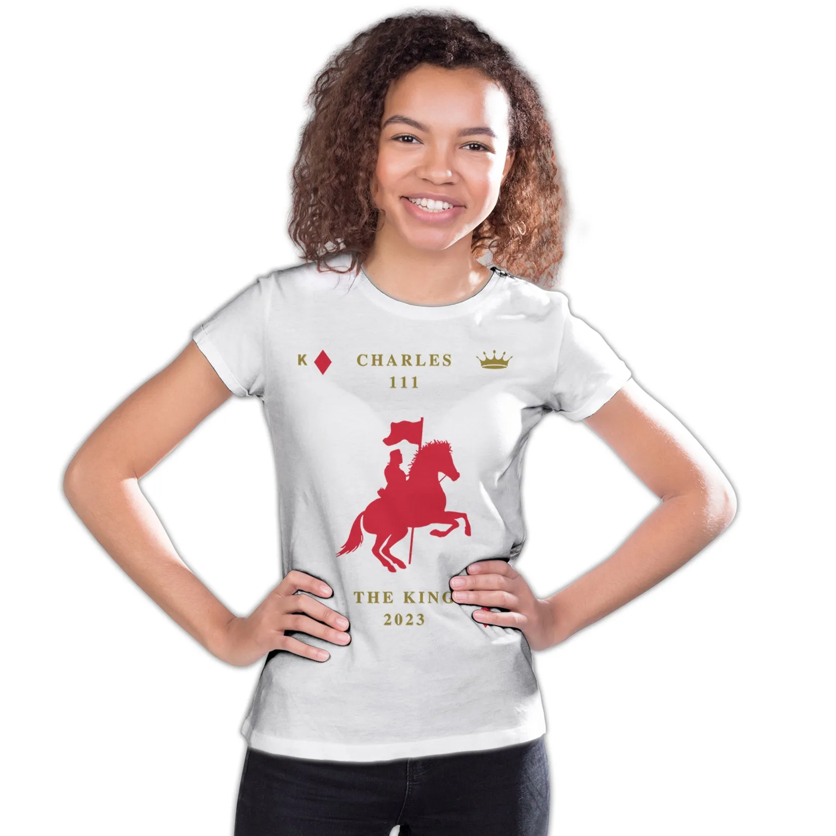 Urban Attitude Kings Coronation 2023 Silhouette Royal Knight Youth T-shirt