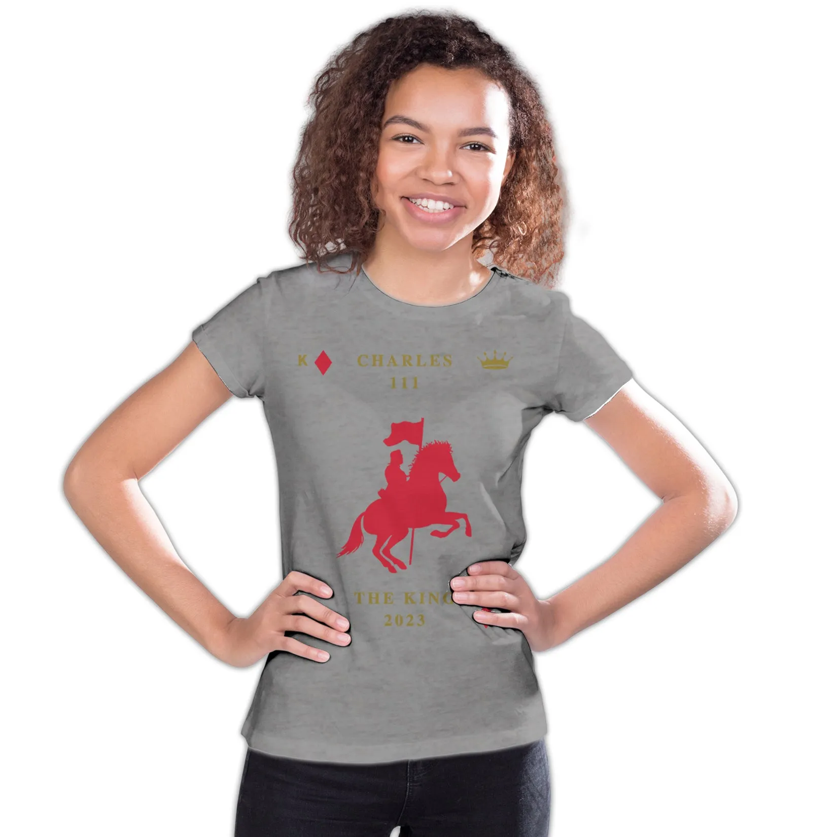 Urban Attitude Kings Coronation 2023 Silhouette Royal Knight Youth T-shirt