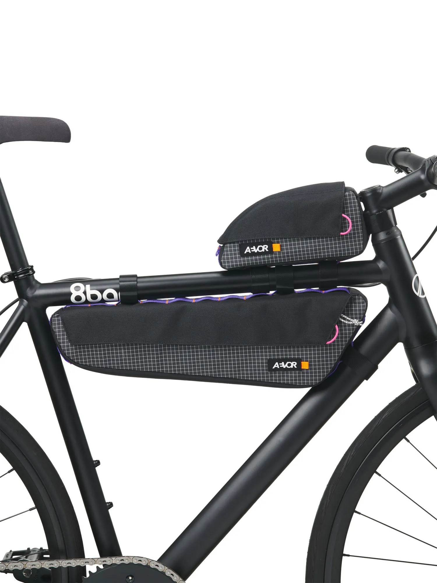 Urban Bike Gear Frame Pack M - Black White Grid