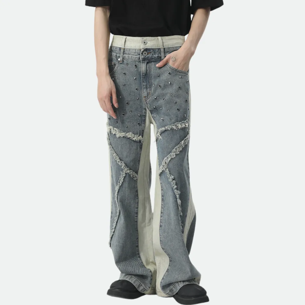 Urban Rivet Paneled Jeans