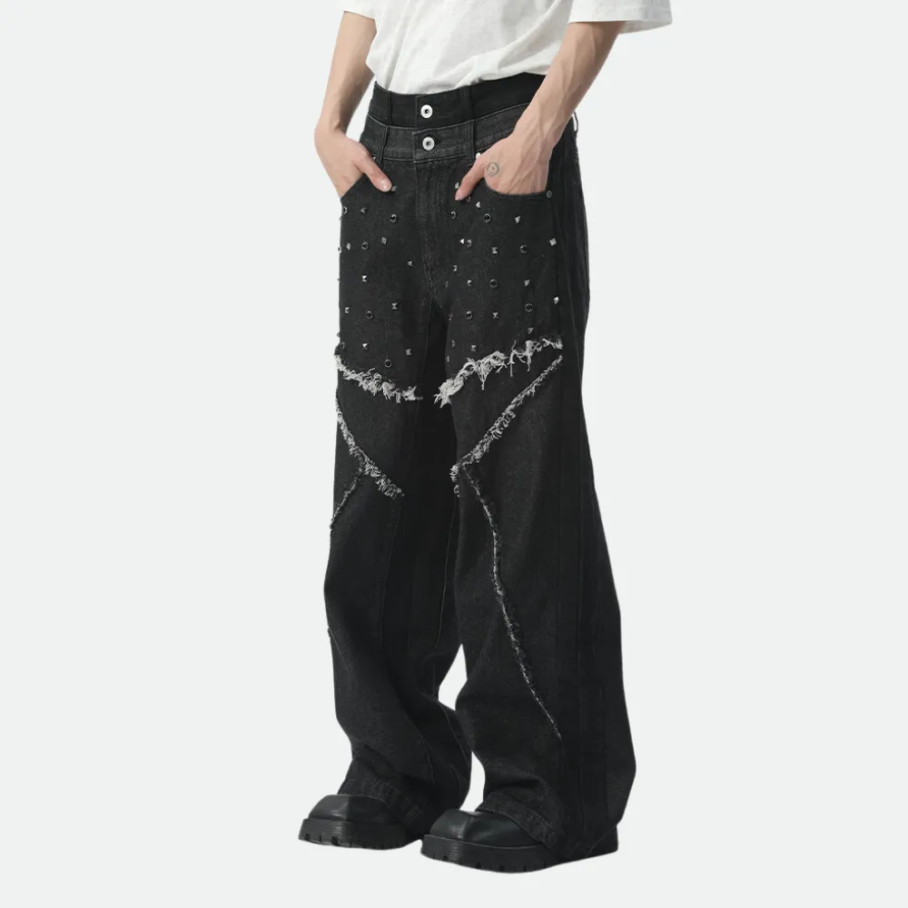 Urban Rivet Paneled Jeans