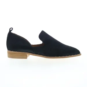 Very Volatile Valegro PVV605 Womens Black Leather Slip On Loafer Flats Shoes