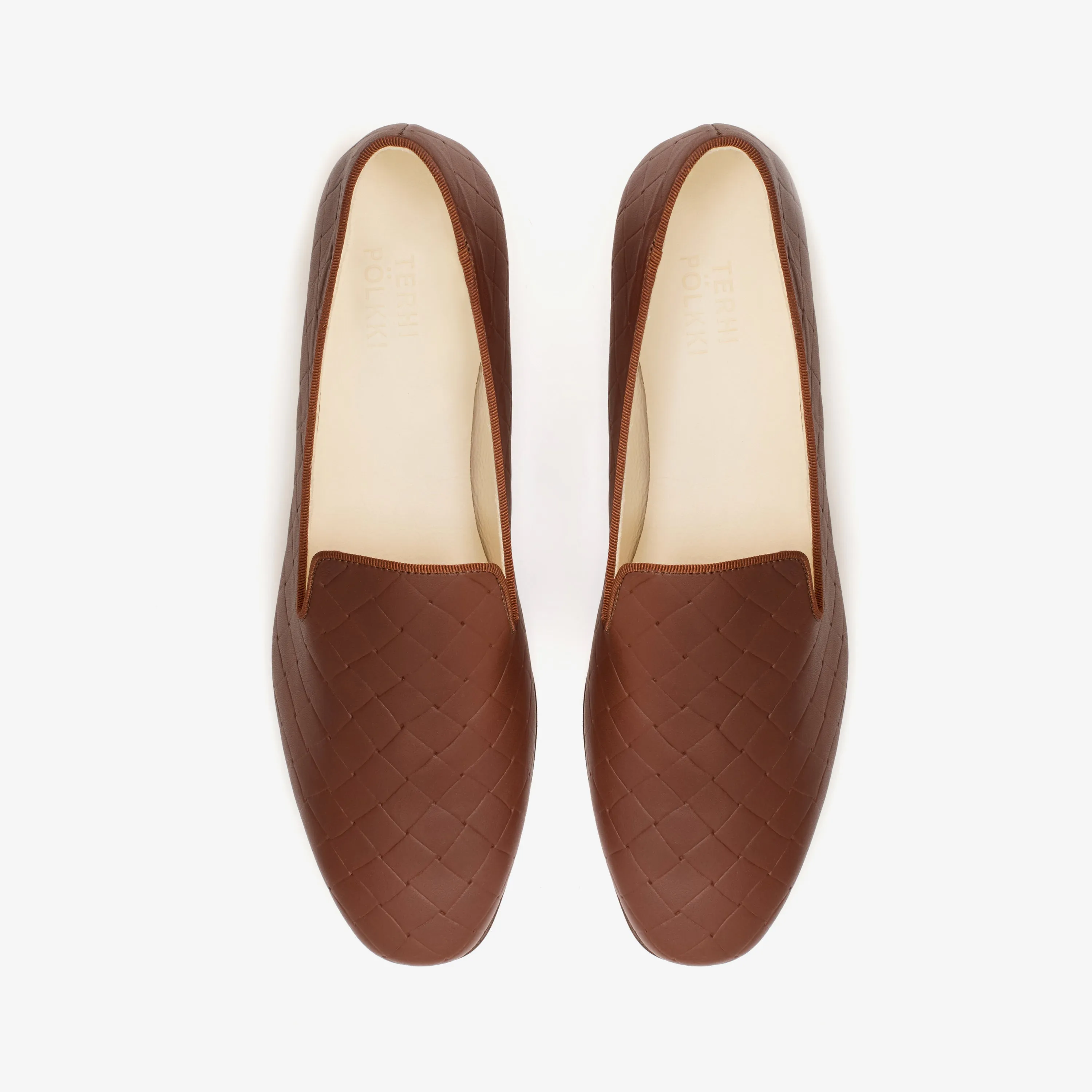Vincent weaved loafer brown