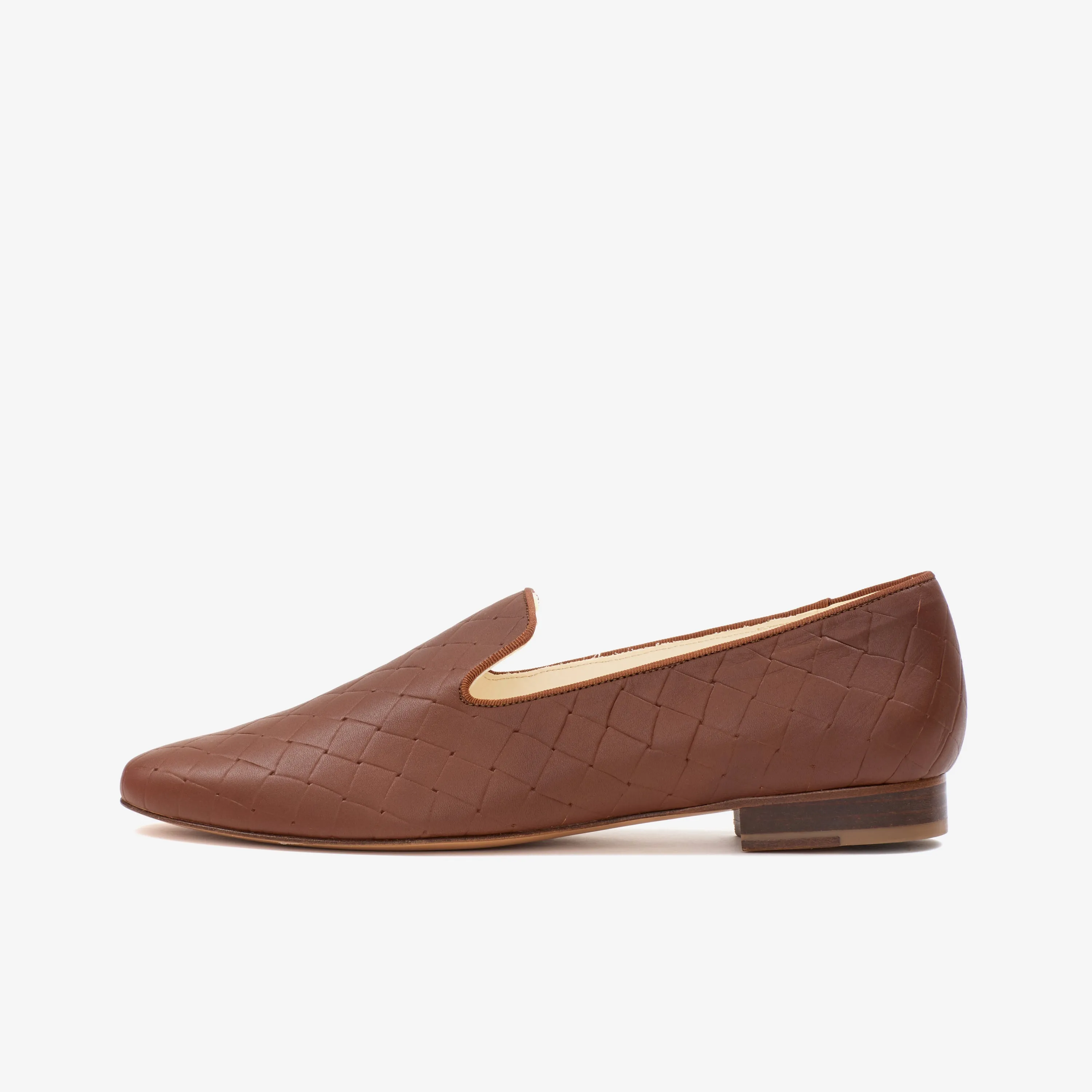 Vincent weaved loafer brown