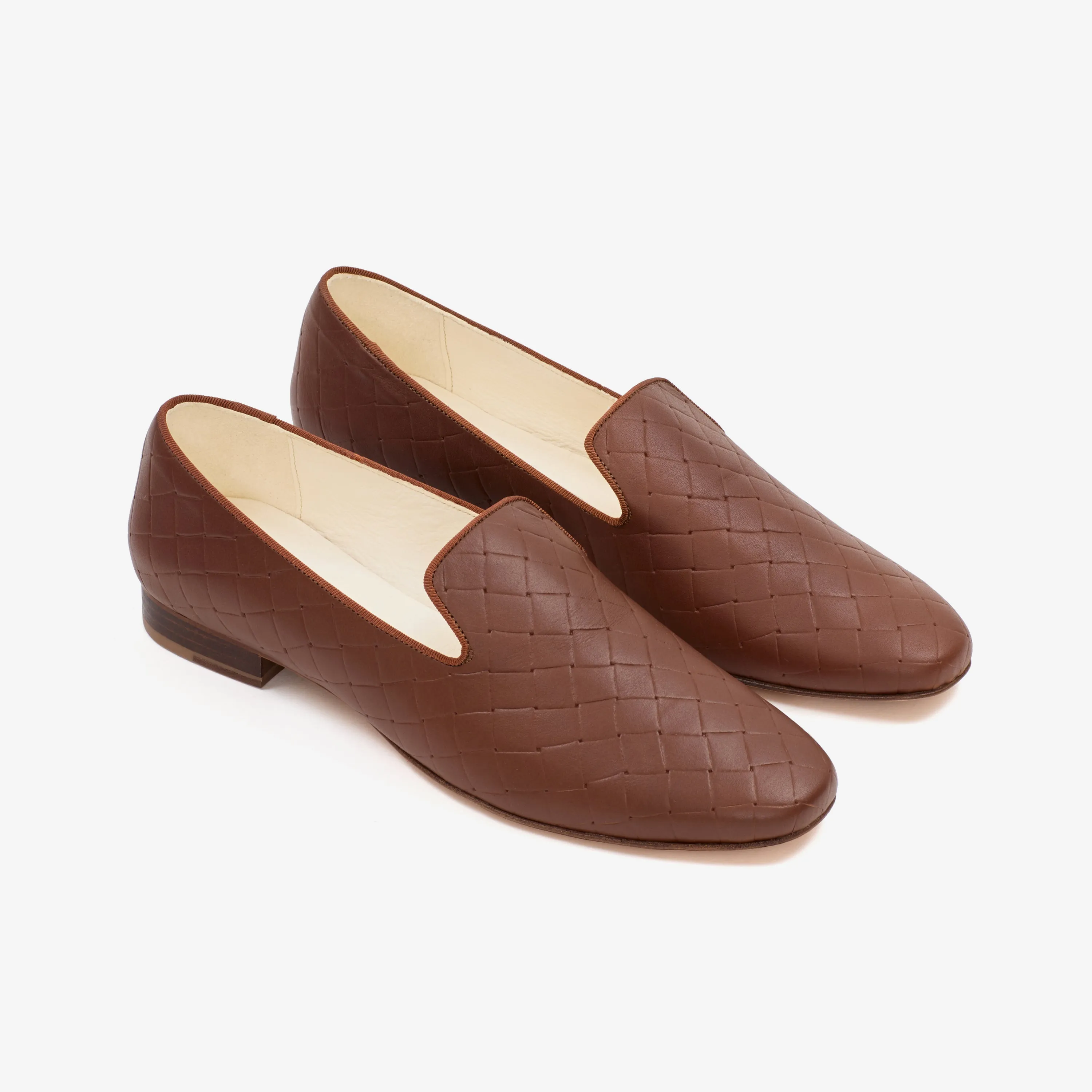 Vincent weaved loafer brown