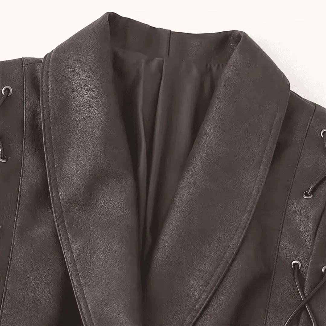 Vintage Biker Faux Leather Jacket