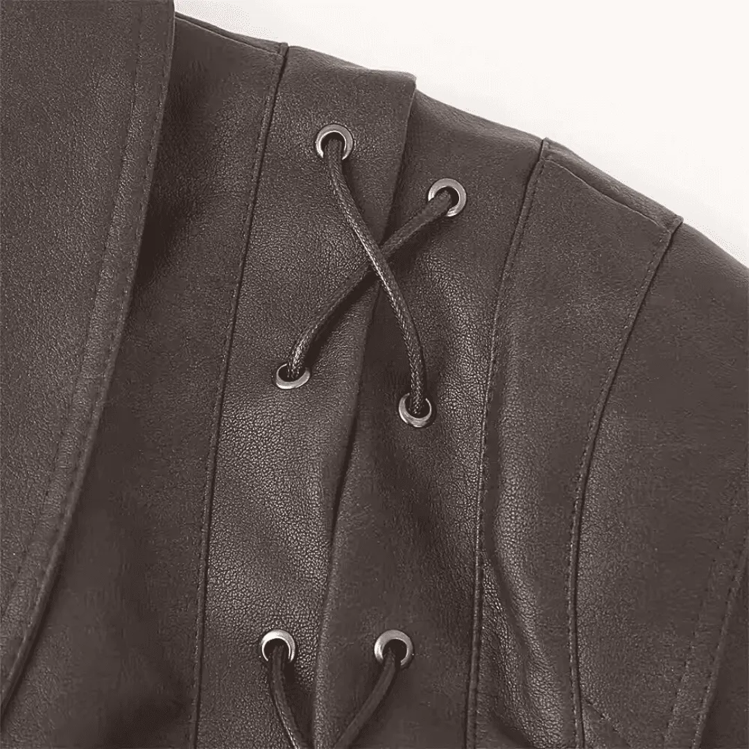 Vintage Biker Faux Leather Jacket
