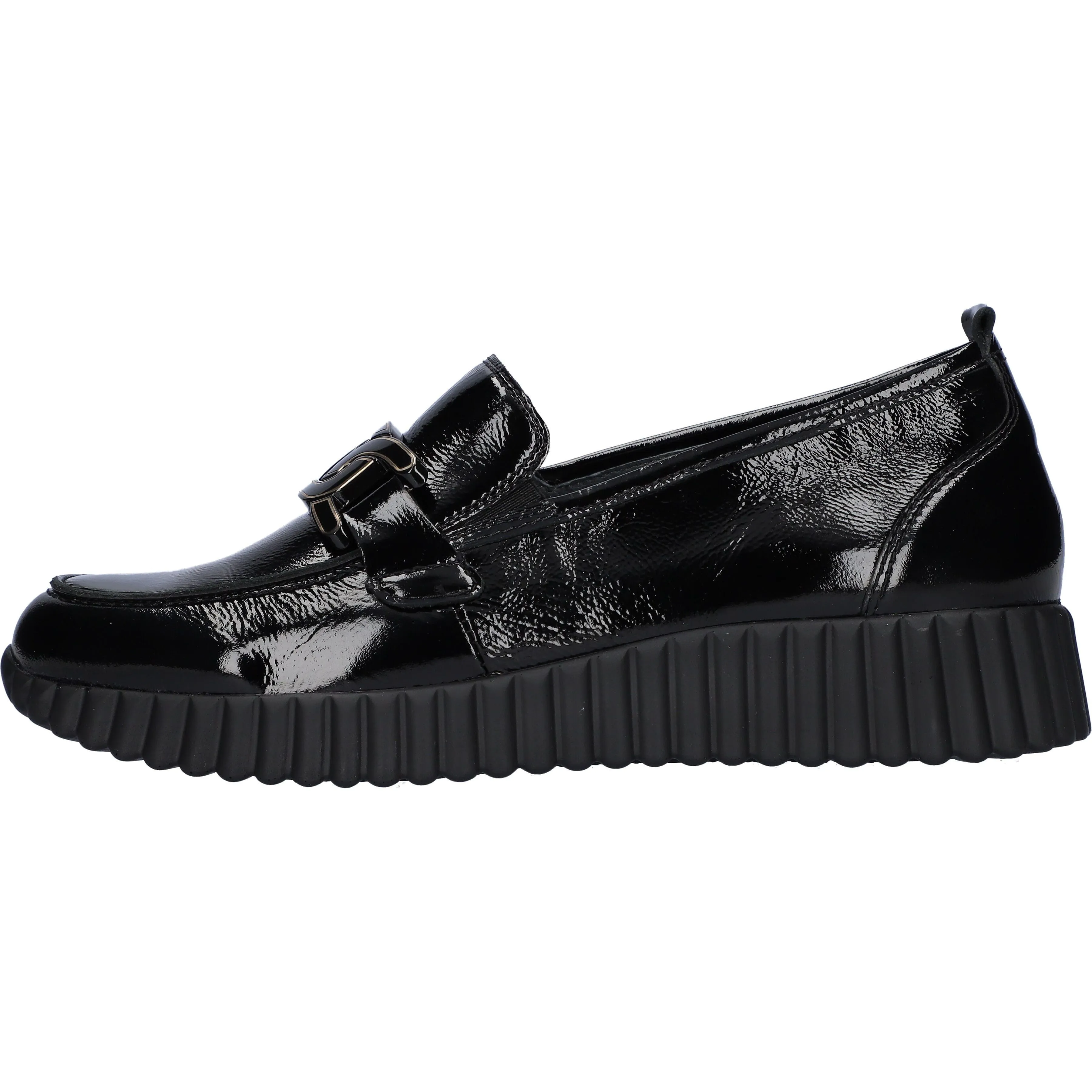 Waldlaufer H-Lorela - Ladies Loafer in Black Patent