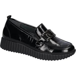 Waldlaufer H-Lorela - Ladies Loafer in Black Patent