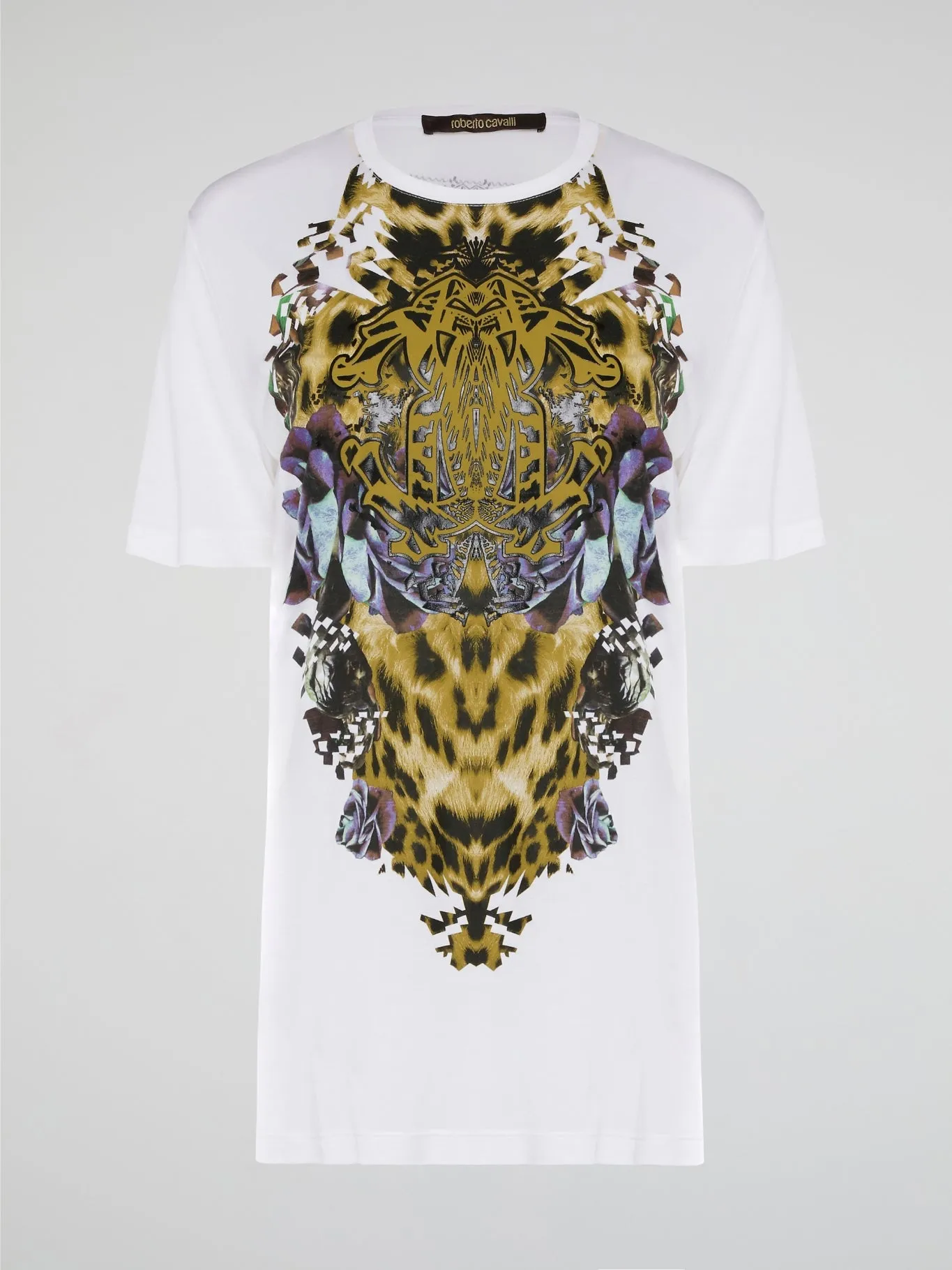 White Printed Oversized T-Shirt