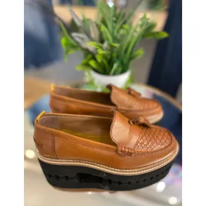 White Stuff Chunky Leather Woven Loafer
