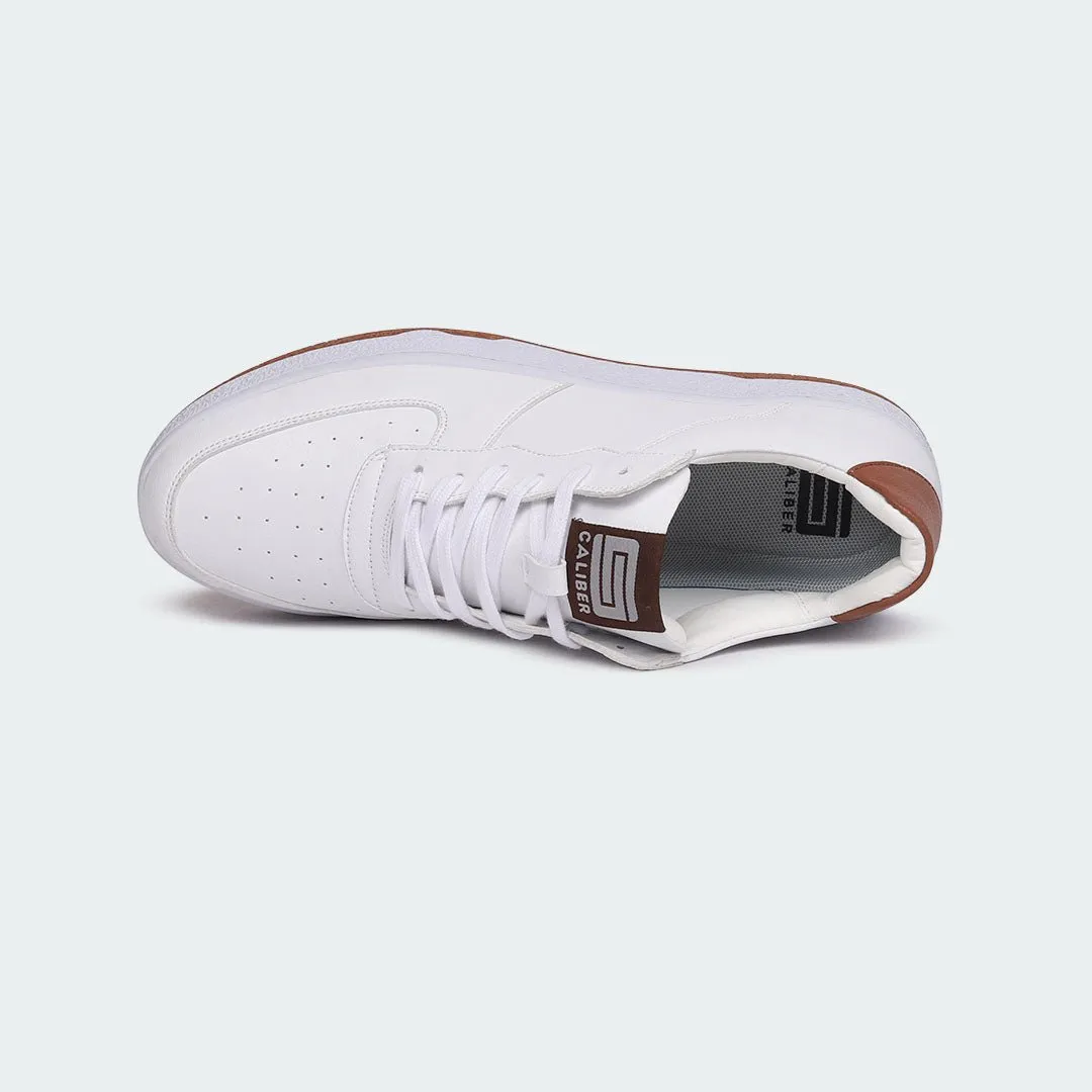 WHITE/BROWN Casual Sneakers for Men (BLAKE 695G)