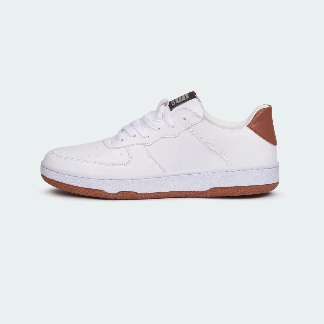 WHITE/BROWN Casual Sneakers for Men (BLAKE 695G)