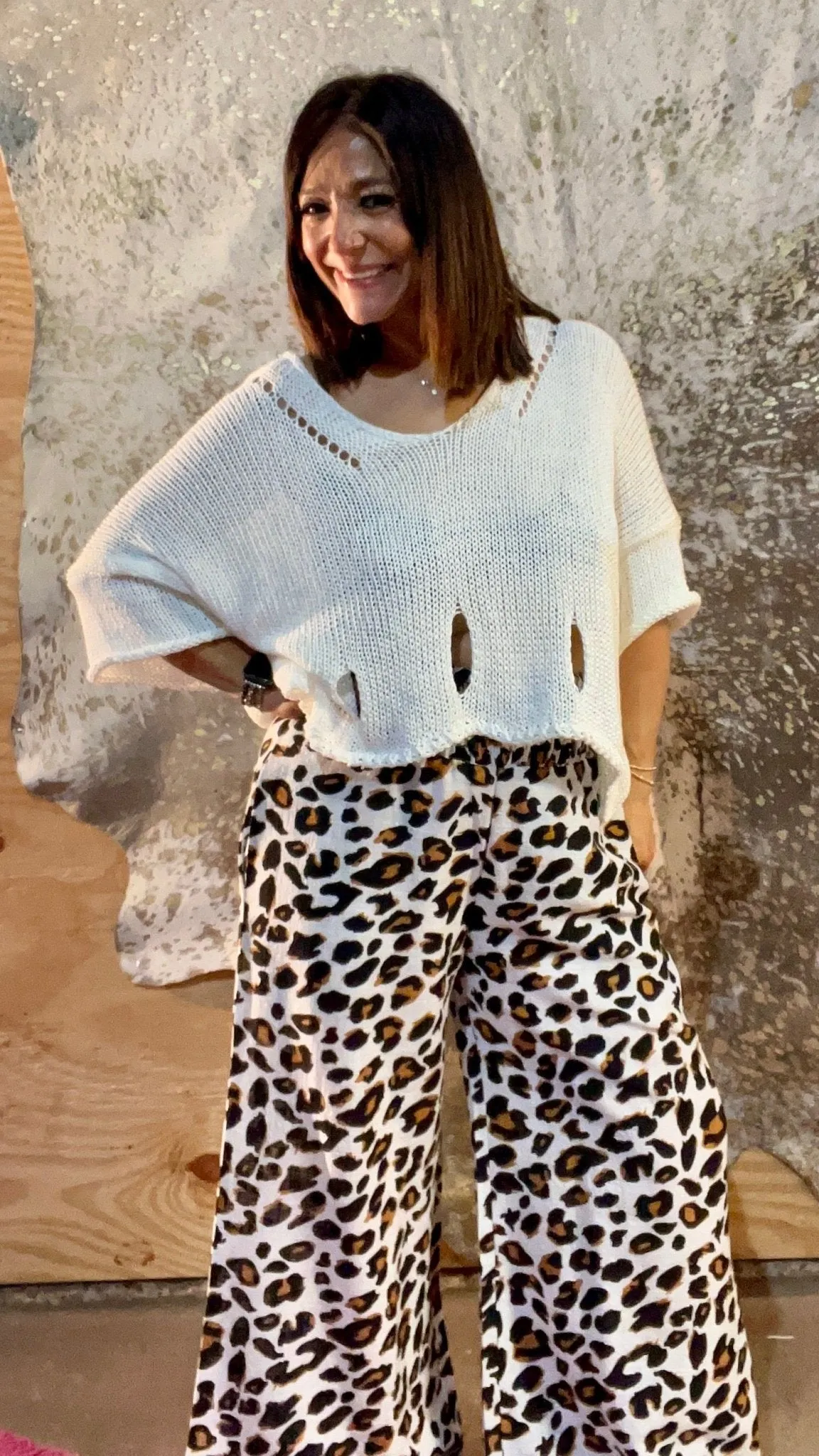 Wild Stroll Palazzo Pants O/S