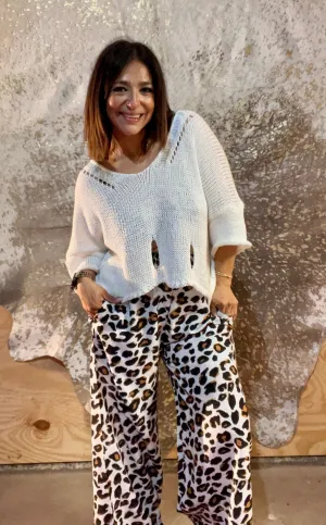 Wild Stroll Palazzo Pants O/S