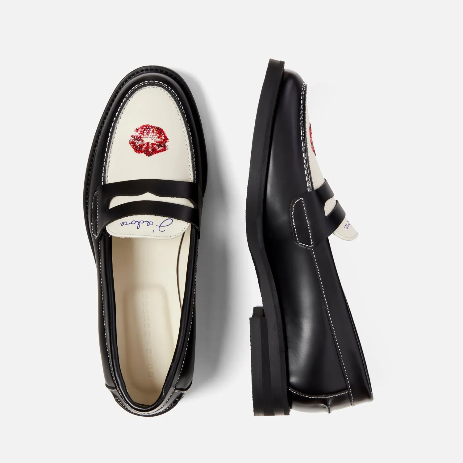 Wilde Swarovski Crystals Kiss Penny Loafer - Women's