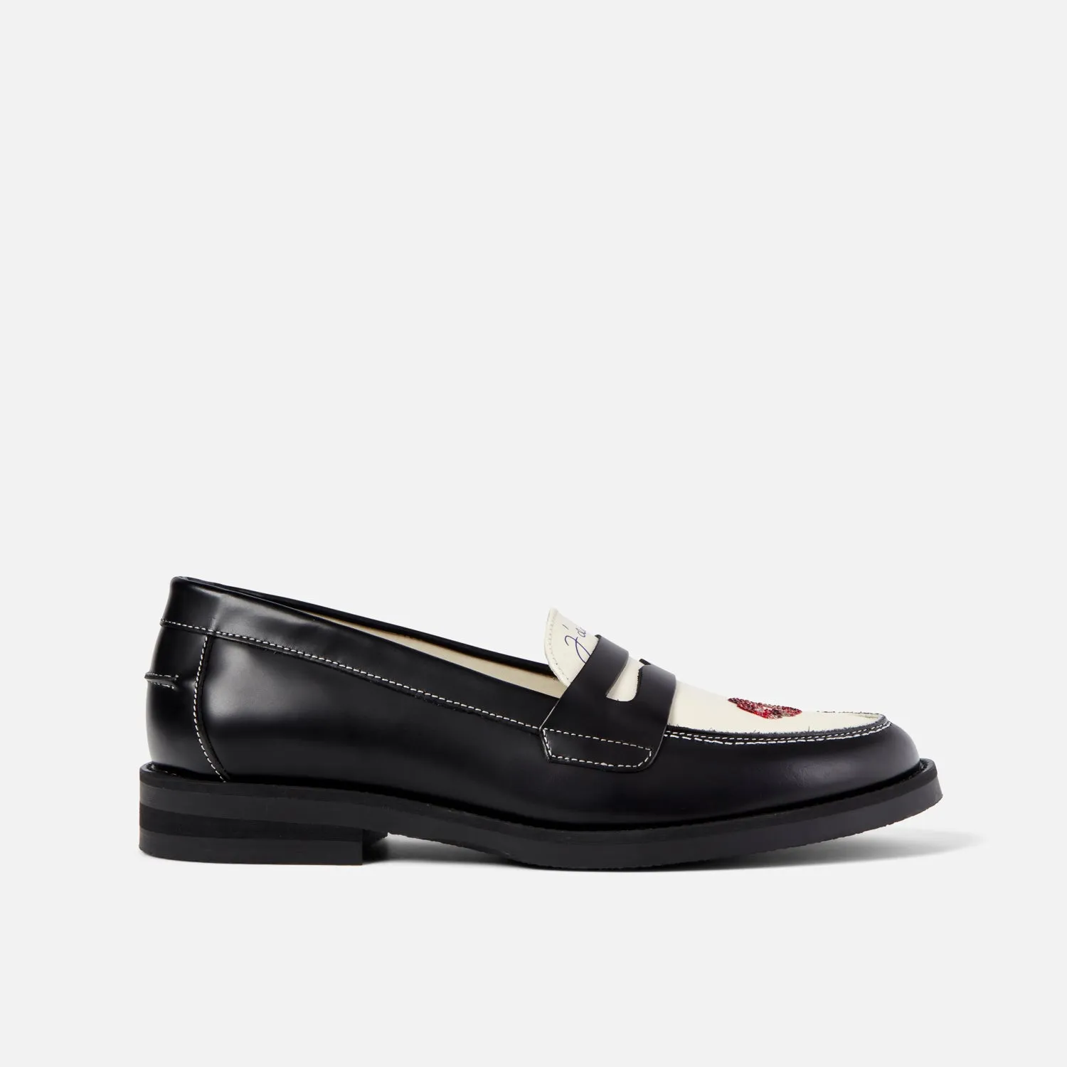 Wilde Swarovski Crystals Kiss Penny Loafer - Women's