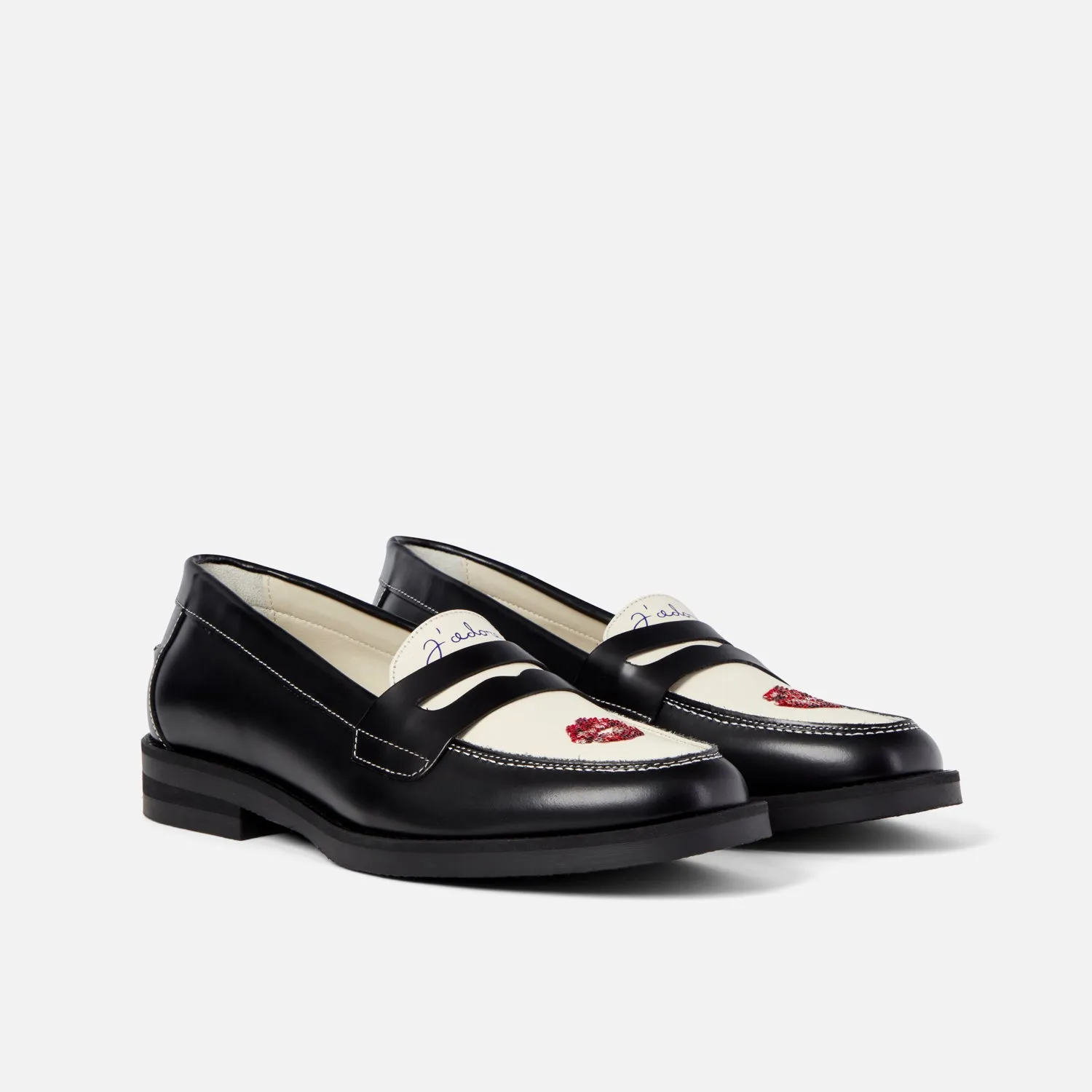 Wilde Swarovski Crystals Kiss Penny Loafer - Women's