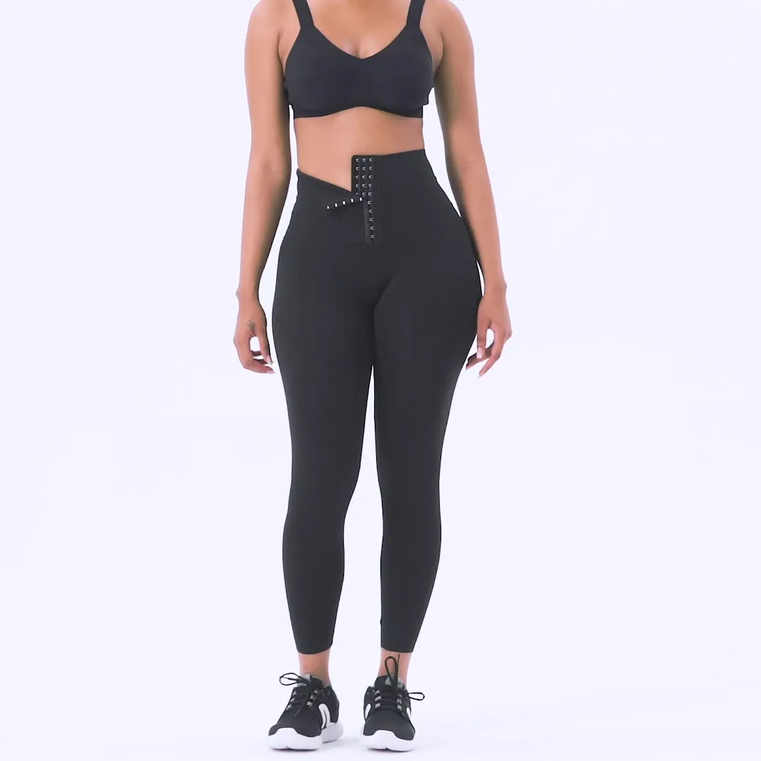 Women Fitness Compression Tight Slim Waist Trimmer High Waist Yoga Pants Waist Trainer Corset